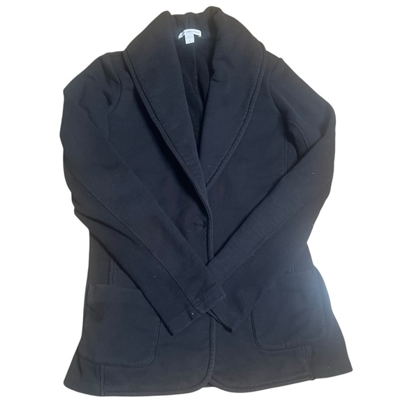 James Perse black knit blazer Size 3 - Picture 2 of 14